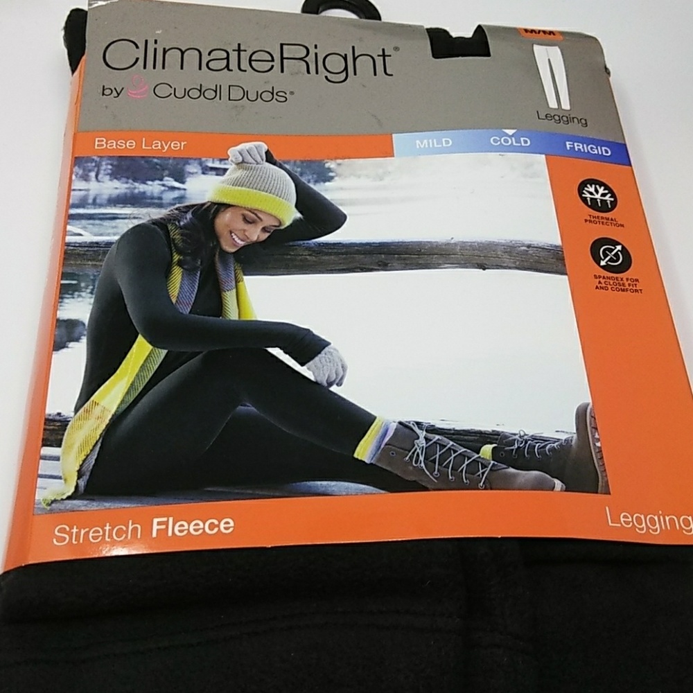Soft stretch fleece thermal underwear/leggings